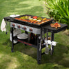 Royal Gourmet GB4005 propane griddle full setup outdoor backyard
