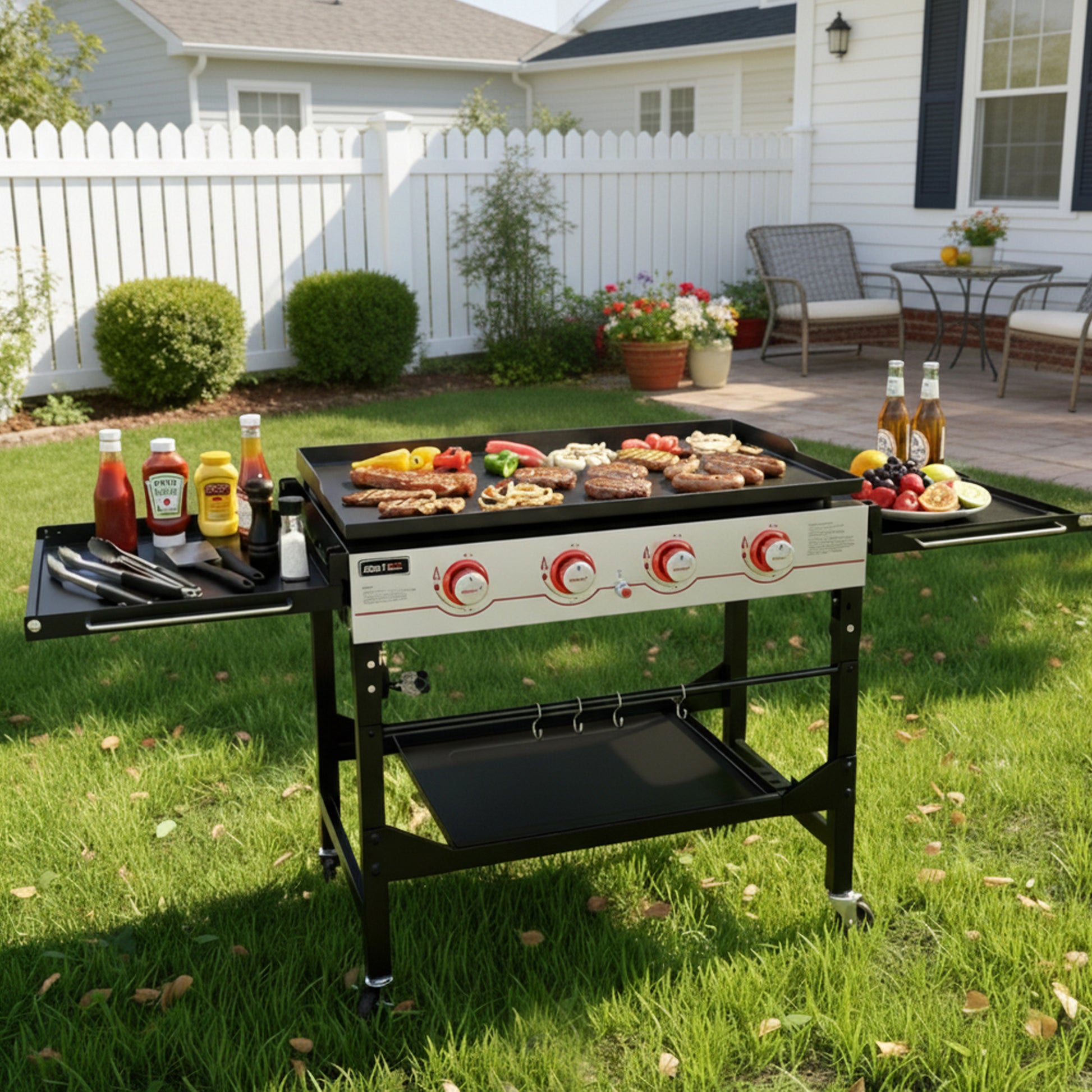 Royal Gourmet GB4000F 52,000 BTU gas griddle lifestyle photo