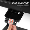 Portable 2-Burner Gas Grill with Stand and Shelf, Gray