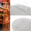 Set of 12 premium skewers with a rack, ideal for daily use, on a white background.
