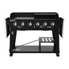 6-Burner Gas Grill and Griddle Combo, Black