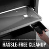 Removable Royal Gourmet grease tray and cup for hassle-free cleanup in a kitchen setting