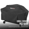 2-Burner Gas and Charcoal Combo Grill with Cover