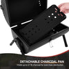 Portable Charcoal Grill in Black