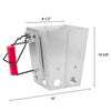 Folding Charcoal Chimney Starter & Grill