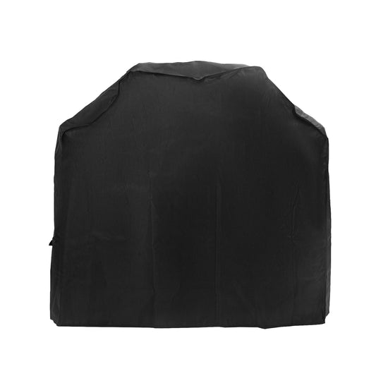 Black grill cover on a white background