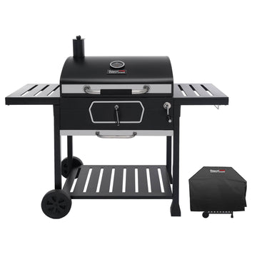 Deluxe 30-Inch Charcoal Grill with Cover