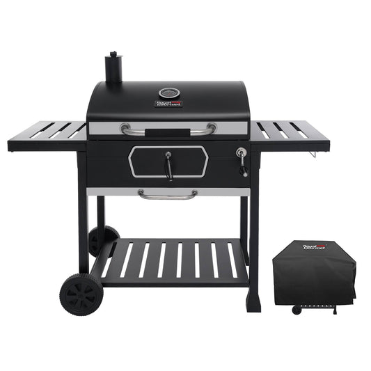 Deluxe 30-Inch Charcoal Grill with Cover