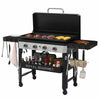 34-Inch 4-Burner Propane Gas Griddle with Hood  with 732 Sq. In.