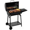 28-Inch Barrel Charcoal Grill with Side Table, 626 sq. in.