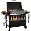 Royal Gourmet  Black barbecue grill with accessories on a white background