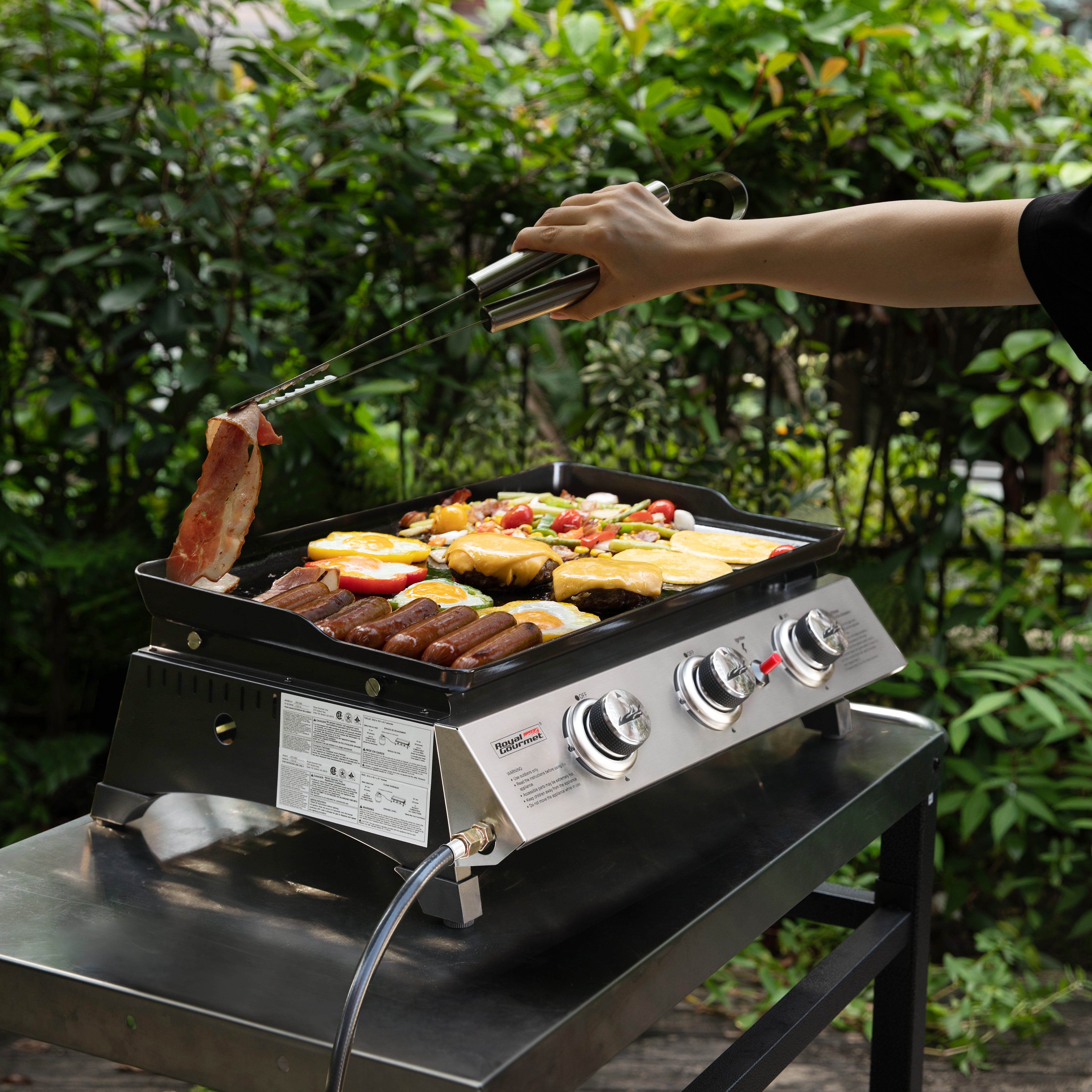 Royal Gourmet PD1300 3-Burner Portable Gas Griddle ?¡«C 26,400 BTU