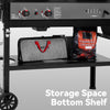 Gas & Charcoal Grill Combo with Offset Smoker