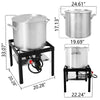 80 QT Aluminum Seafood Boiling Kit - Royal Gourmet
