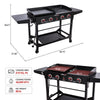 4-Burner Gas Grill & Griddle Combo