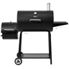 Black Royal Gourmet  barbecue grill with a side shelf on a white background
