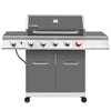Deluxe 5-Burner Gas Grill with Sear Burner and Side Burner