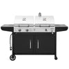 2-Burner Gas and Charcoal Combo Grill
