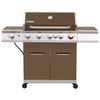 Brown and silver Royal Gourmet grill on a white background