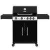 4-Burner Gas Grill with Lidded Side Burner