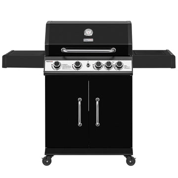 4-Burner Gas Grill with Lidded Side Burner