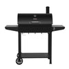 Royal Gourmet Black barbecue grill with wheels on a white background