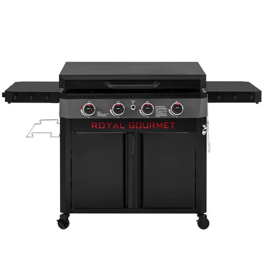 Premium 4-Burner Gas Griddle with Hood
