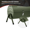 Portable Charcoal Grill with Four Air Vents and Lid Handle, Olive Green