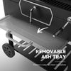 Royal Gourmet Barbecue grill with a removable ash tray feature highlighted