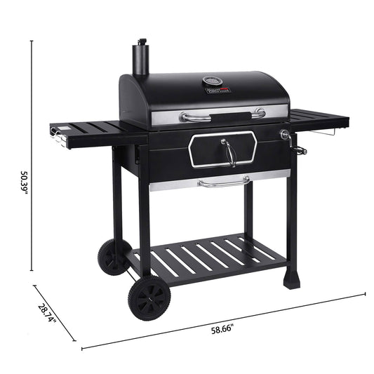 Deluxe 30-Inch Charcoal Grill