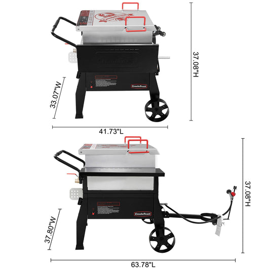 Creole Feast CFB1001A Single Sack Crawfish Boiler