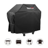Black grill cover with Royal Gourmet logo on a white background