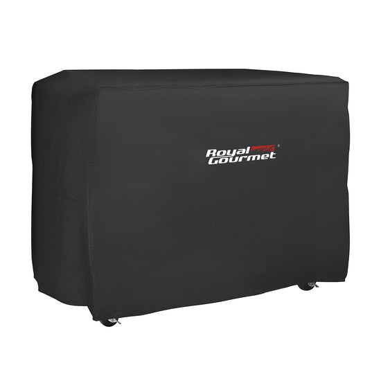 Black grill cover with 'Royal Gourmet' logo on a white background
