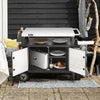 Movable Grill Prep Table with Storage