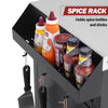 Movable Grill Prep Table with Storage