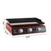 24-Inch Portable Table Top Gas Grill Griddle