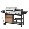 Royal Gourmet Outdoor grill with wooden door and 'Royal Gourmet' branding on a white background