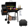 Charcoal Grill with Offset Smoker & Cover