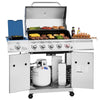 5-Burner Propane Gas Grill | 64,000 BTU | Blue