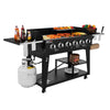 6-Burner Gas Grill and Griddle Combo, Black