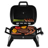 Royal Gourmet Portable grill with food on a white background