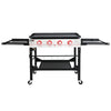 36-Inch Flat Top Gas Griddle with Collapsible Shelves