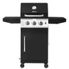 Royal Gourmet Black barbecue grill with silver handles on a white background