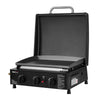 Royal Gourmet Black portable grill with control knobs on a white background