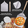 Royal Gourmet  Pizza shovel with wooden handle and safety back step, used to lift pizzas.