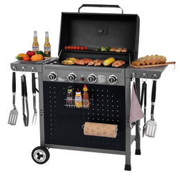 4-Burner Gas Grill with Pegboard | 500 sq. in.