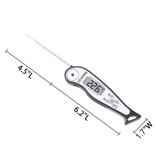 Royal Gourmet Digital thermometer with measurements on a white background