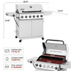6-Burner BBQ Liquid Propane Gas Grill