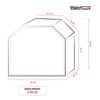 Measurement chart for a product with dimensions labeled, including Royal Gourmet branding.